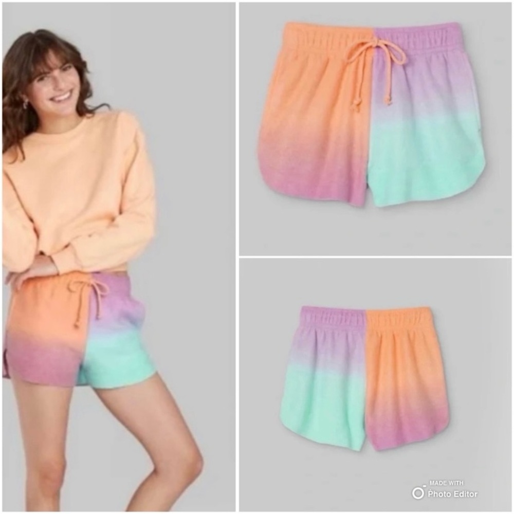 Wild Fable XL Loungewear Pajama Shorts Soft & Cozy Purple Ombre NWT
